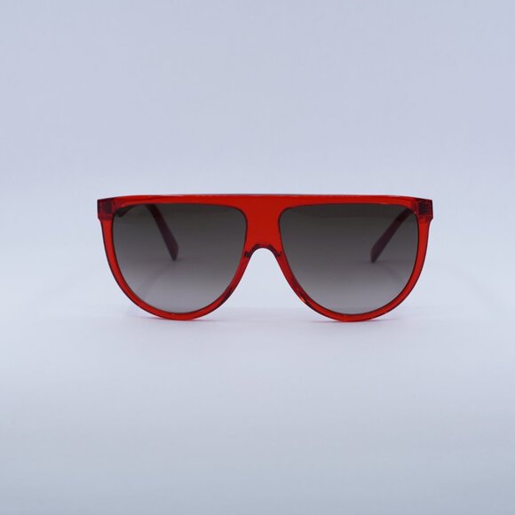 ?️ New Celine CL40006I 66K Sunglasses - Red Frame, Grey Lenses main image 7